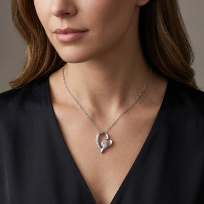 To My Love "Forever & Always" Necklace in Heart Rose Box - Anniversary Gift For Wife - The Love Sparkle