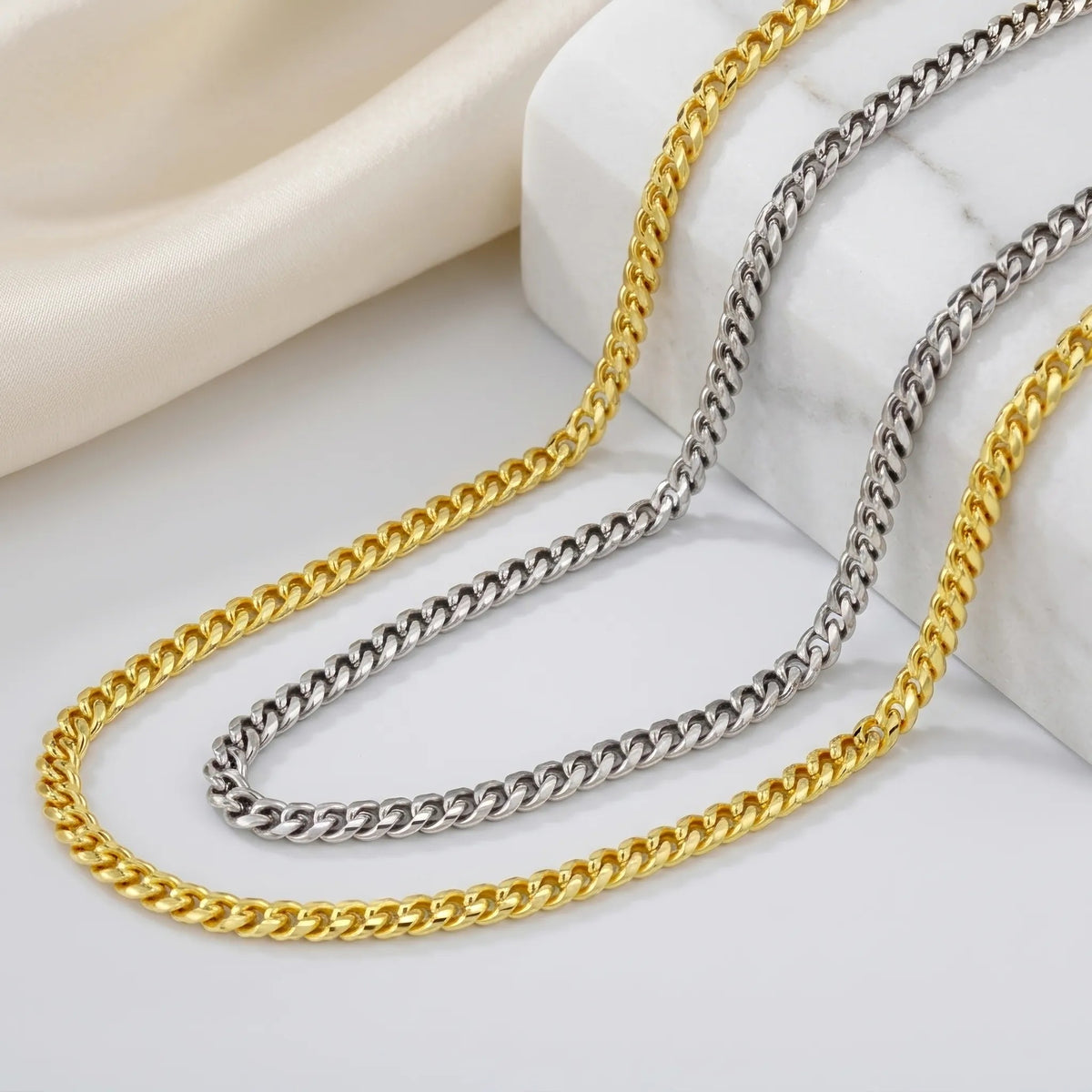 To My Man "All My Lasts" Cuban Link Chain - Meaningful Anniversary Gift For Husband/Boyfriend - The Love Sparkle