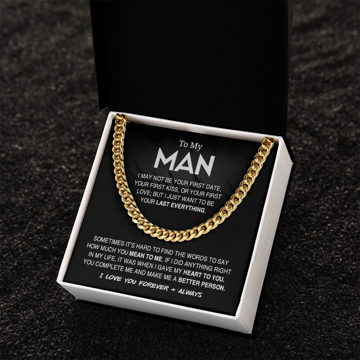 To My Man - Cuban Link Chain - "Your Last Everything" - The Love Sparkle