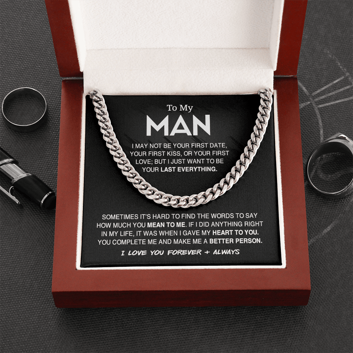 To My Man - Cuban Link Chain - "Your Last Everything" - The Love Sparkle