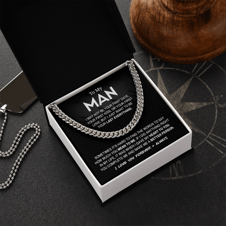 To My Man - Cuban Link Chain - "Your Last Everything" - The Love Sparkle