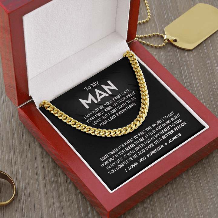 To My Man - Cuban Link Chain - "Your Last Everything" - The Love Sparkle