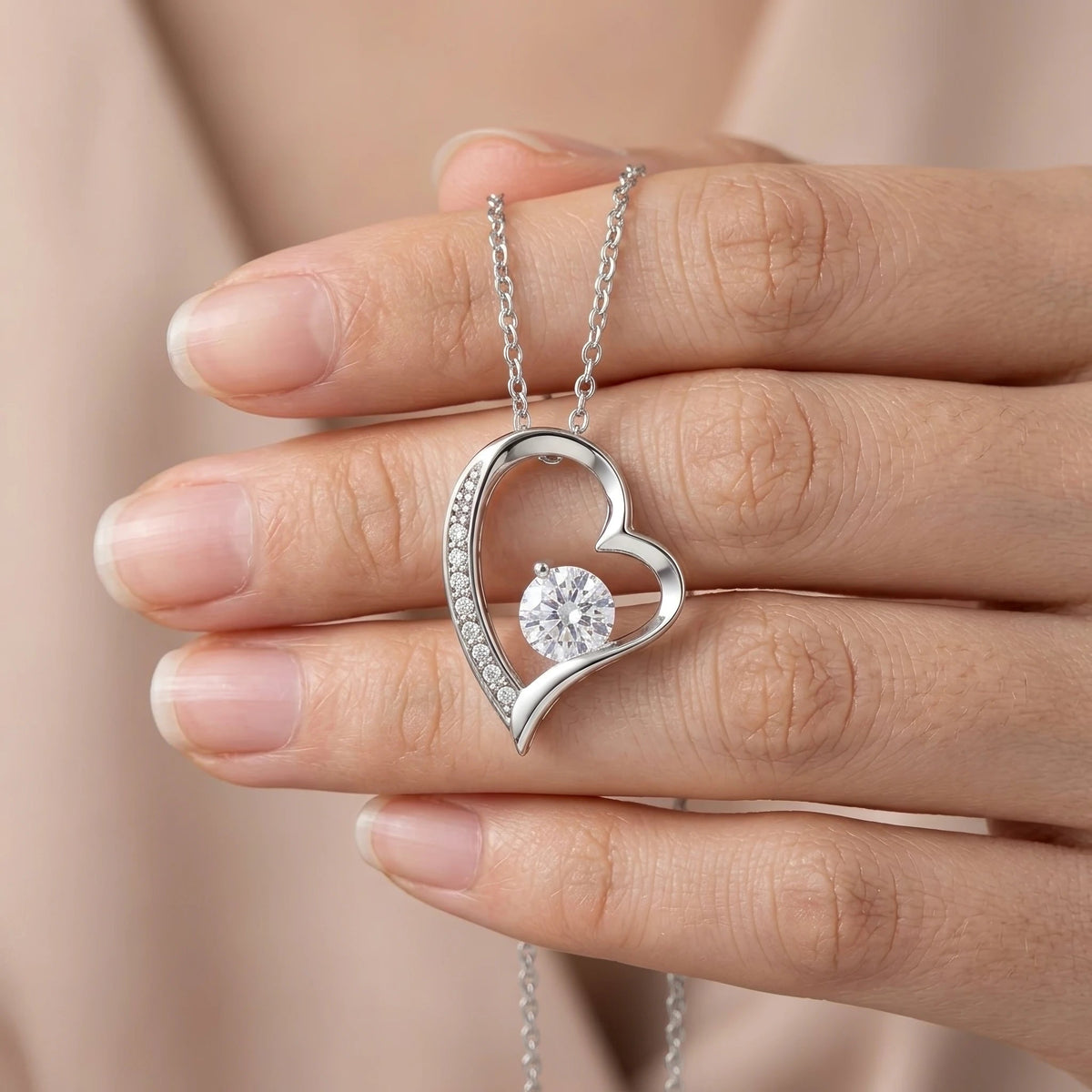 "To My Mom, You Are My Whole World" Forever Love Necklace – Meaningful Gift from Son for Birthday, Mother's Day & Any Occasion - The Love Sparkle