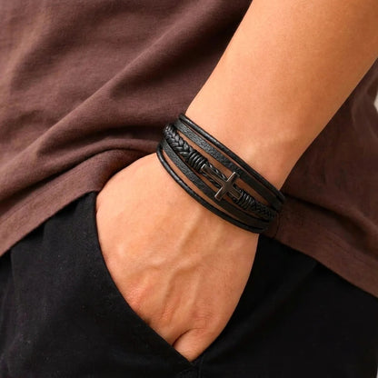 To My Son: A Meaningful Men's Cross Bracelet from Mom - The Love Sparkle