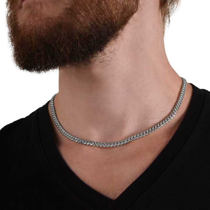 To My Son - Cuban Link Chain - I Will Always Love You - The Love Sparkle