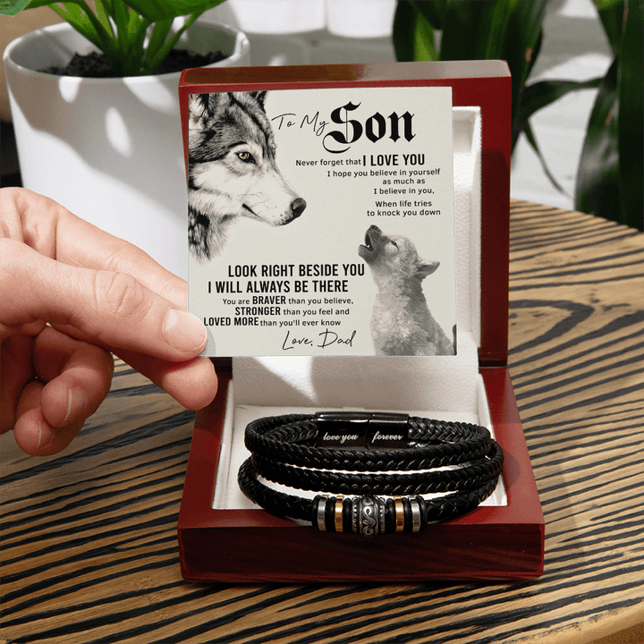 To My Son - Love You Forever Bracelet - "I'll Always Be There" - The Love Sparkle