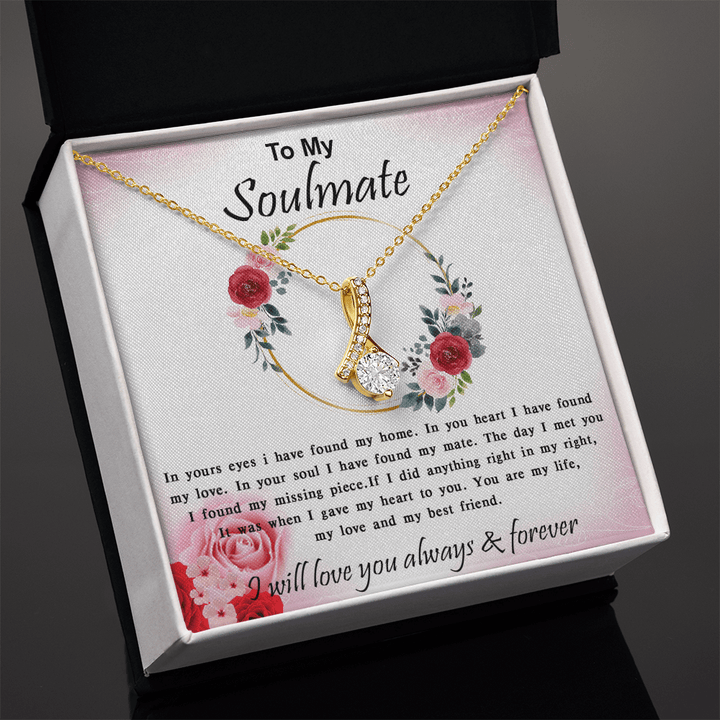 To My Soulmate - Alluring Beauty Necklace - My Home, My Love - The Love Sparkle
