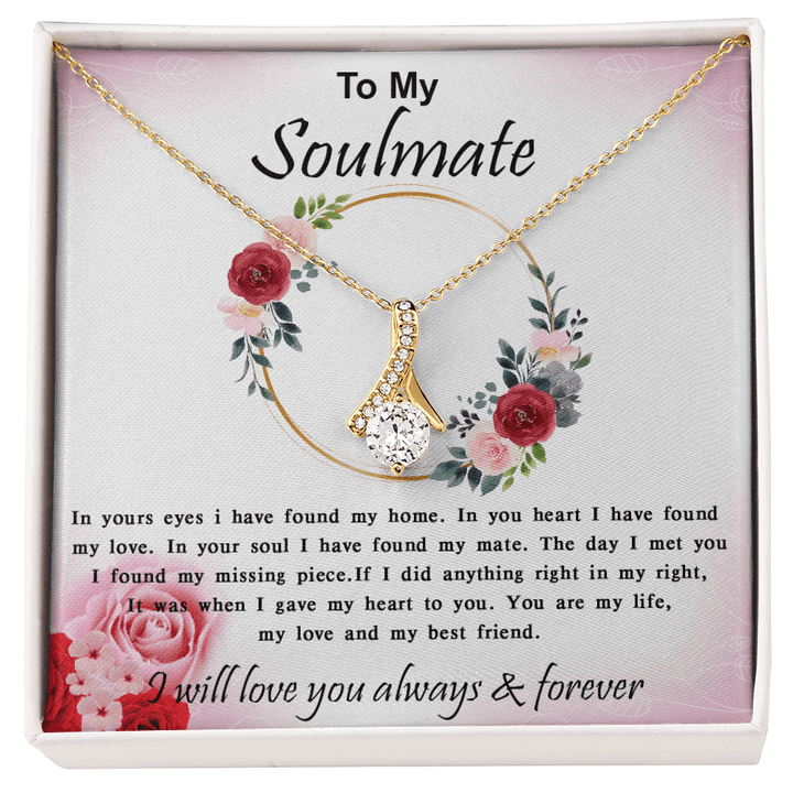 To My Soulmate - Alluring Beauty Necklace - My Home, My Love - The Love Sparkle