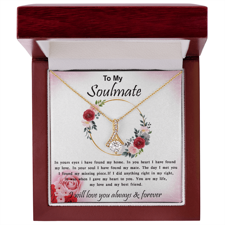 To My Soulmate - Alluring Beauty Necklace - My Home, My Love - The Love Sparkle