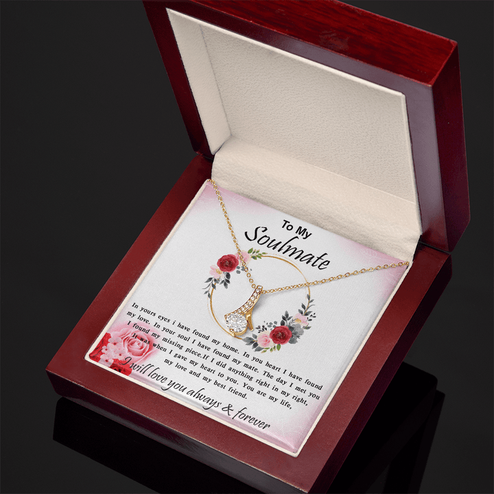 To My Soulmate - Alluring Beauty Necklace - My Home, My Love - The Love Sparkle