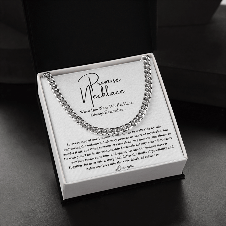 To My Soulmate - Cuban Link Chain - "A Love That Transcends Time" Gift - The Love Sparkle