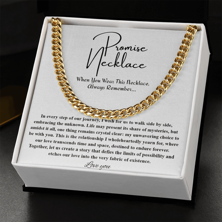 To My Soulmate - Cuban Link Chain - "A Love That Transcends Time" Gift - The Love Sparkle
