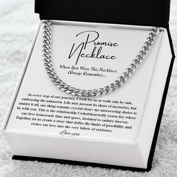 To My Soulmate - Cuban Link Chain - "A Love That Transcends Time" Gift - The Love Sparkle