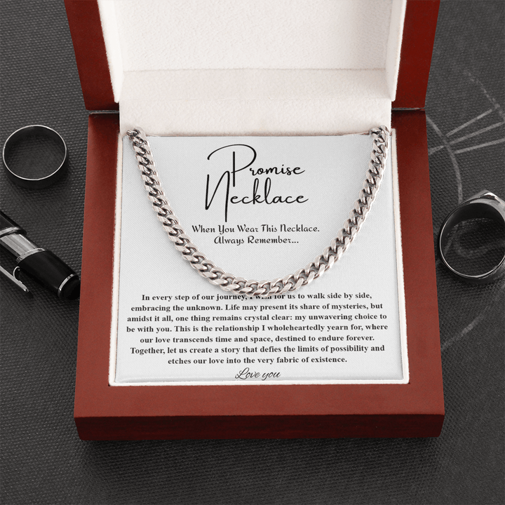 To My Soulmate - Cuban Link Chain - "A Love That Transcends Time" Gift - The Love Sparkle