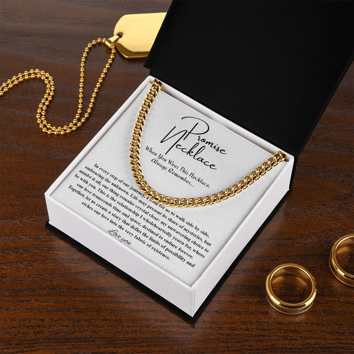 To My Soulmate - Cuban Link Chain - "A Love That Transcends Time" Gift - The Love Sparkle