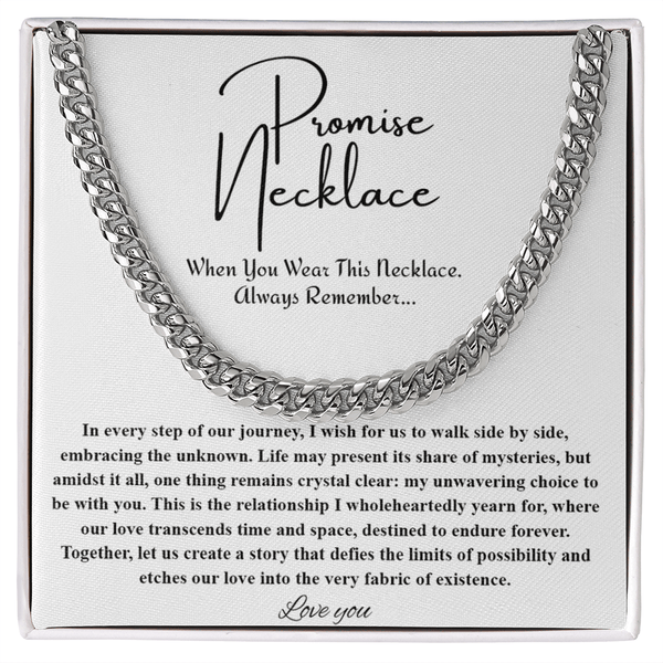 To My Soulmate - Cuban Link Chain - "A Love That Transcends Time" Gift - The Love Sparkle