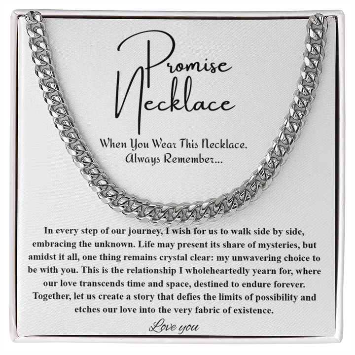 To My Soulmate - Cuban Link Chain - "A Love That Transcends Time" Gift - The Love Sparkle