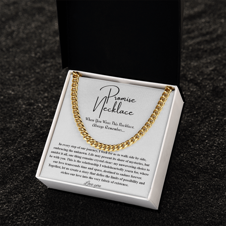 To My Soulmate - Cuban Link Chain - "A Love That Transcends Time" Gift - The Love Sparkle
