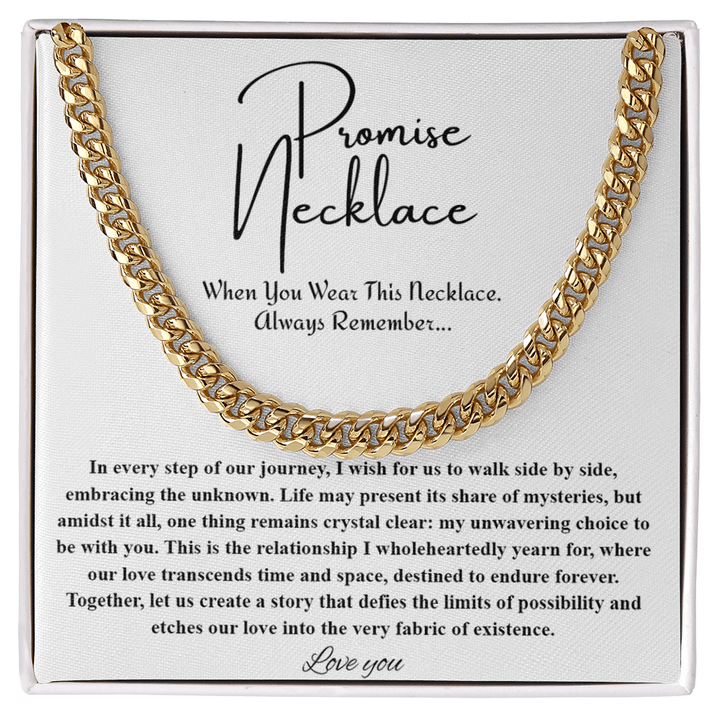 To My Soulmate - Cuban Link Chain - "A Love That Transcends Time" Gift - The Love Sparkle