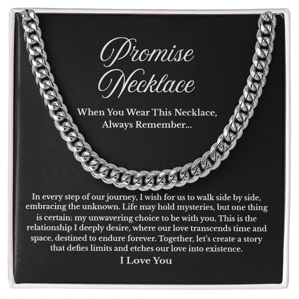 To My Soulmate - Cuban Link Chain - "Create Our Story" - The Love Sparkle