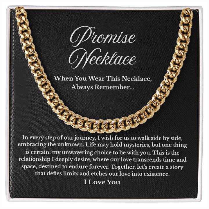 To My Soulmate - Cuban Link Chain - "Create Our Story" - The Love Sparkle
