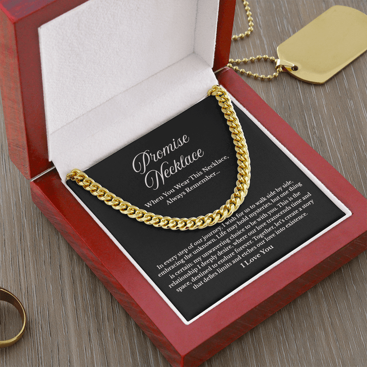To My Soulmate - Cuban Link Chain - "Create Our Story" - The Love Sparkle