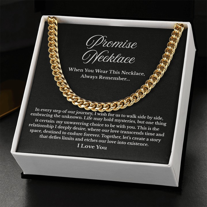 To My Soulmate - Cuban Link Chain - "Create Our Story" - The Love Sparkle