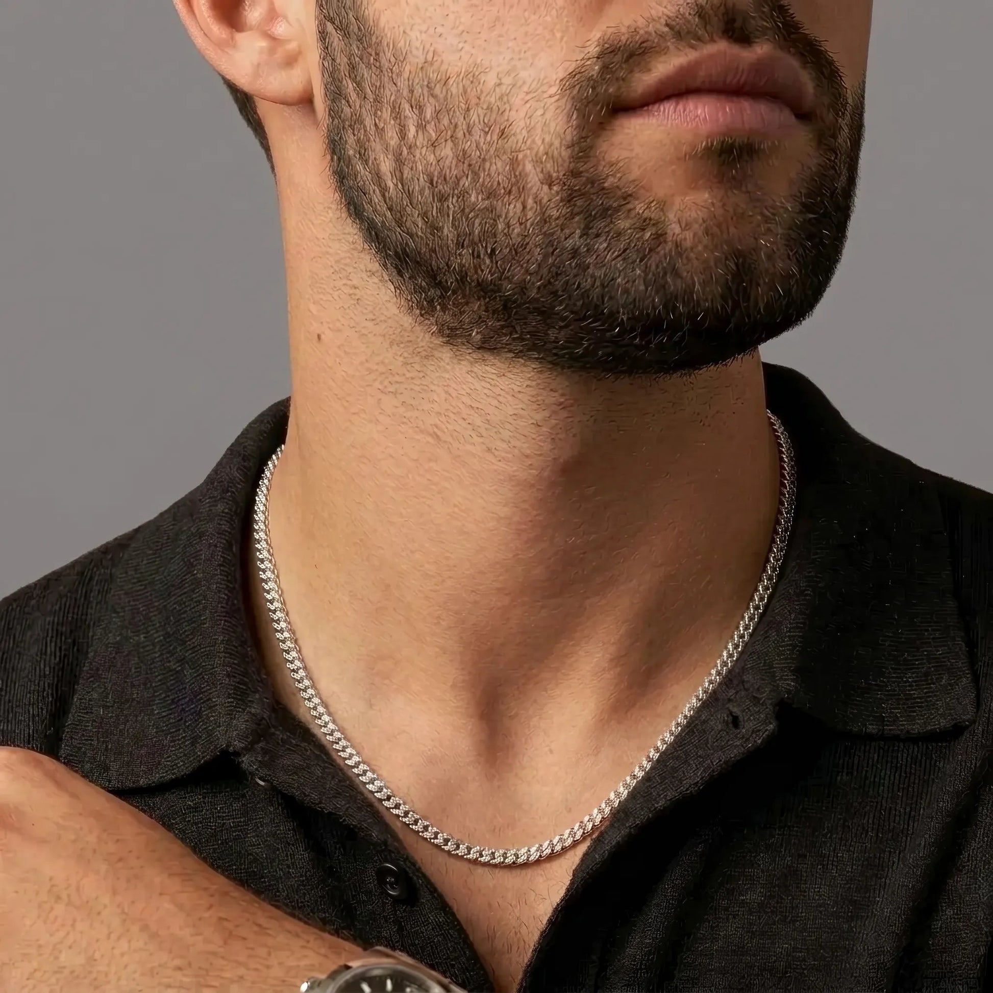 "To My Soulmate" Cuban Link Chain Necklace – Meaningful Romantic Gift for Husband & Boyfriend - The Love Sparkle