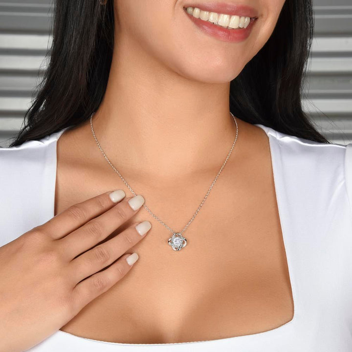 To My Soulmate - Love Knot Necklace - My Home, My Love - The Love Sparkle