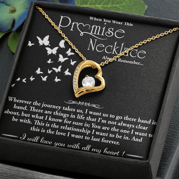 To my Wife - Forever love Necklace - Hand in Hand - The Love Sparkle