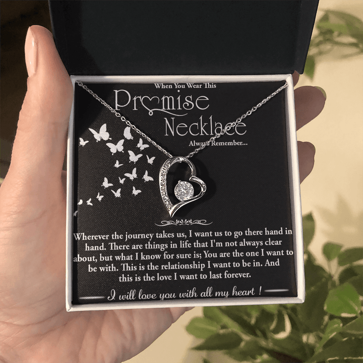 To my Wife - Forever love Necklace - Hand in Hand - The Love Sparkle