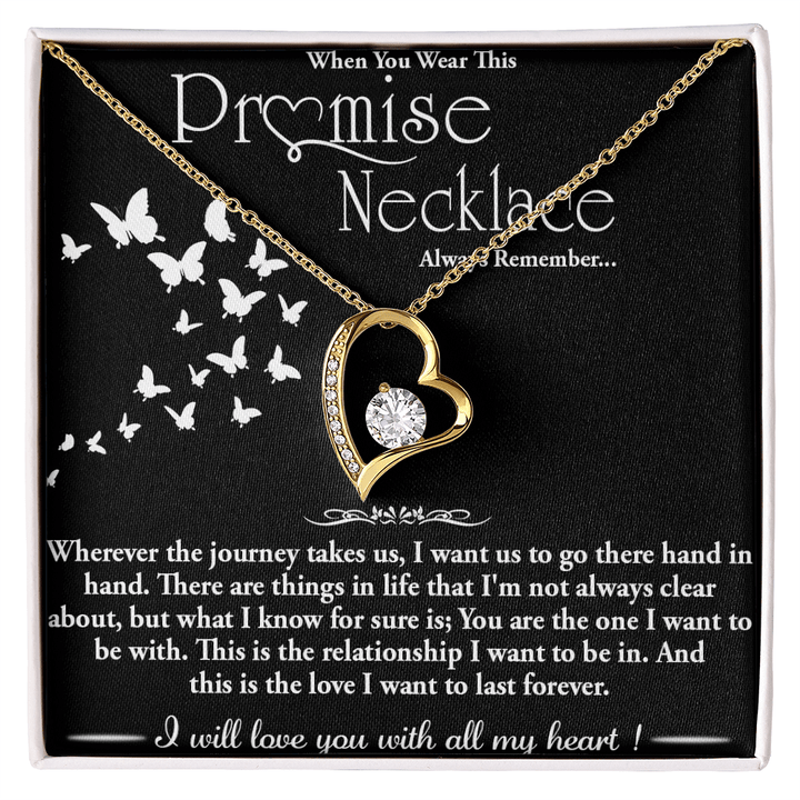 To my Wife - Forever love Necklace - Hand in Hand - The Love Sparkle