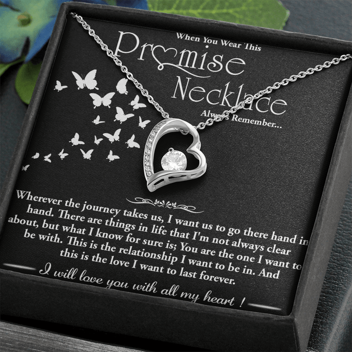To my Wife - Forever love Necklace - Hand in Hand - The Love Sparkle