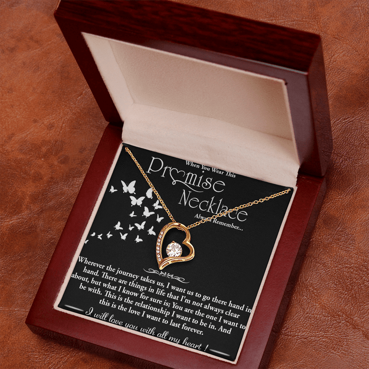 To my Wife - Forever love Necklace - Hand in Hand - The Love Sparkle