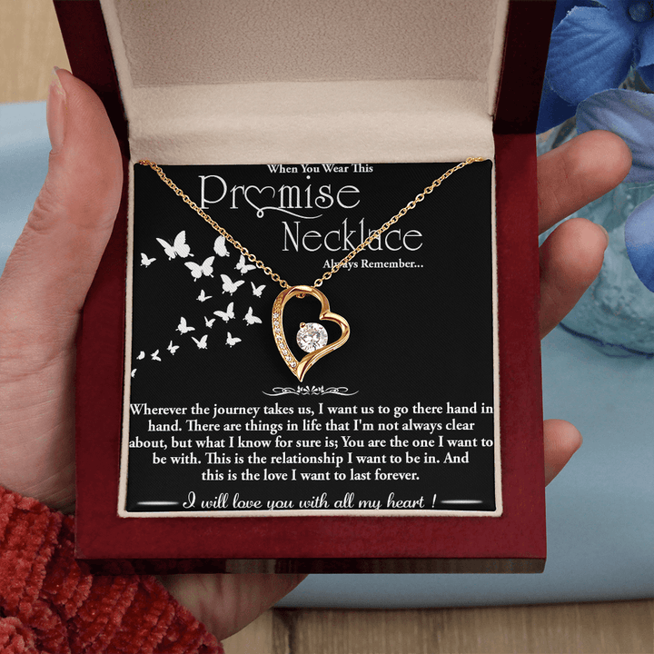 To my Wife - Forever love Necklace - Hand in Hand - The Love Sparkle