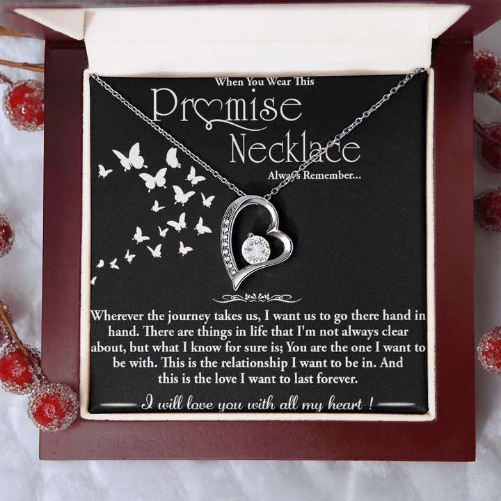 To my Wife - Forever love Necklace - Hand in Hand - The Love Sparkle