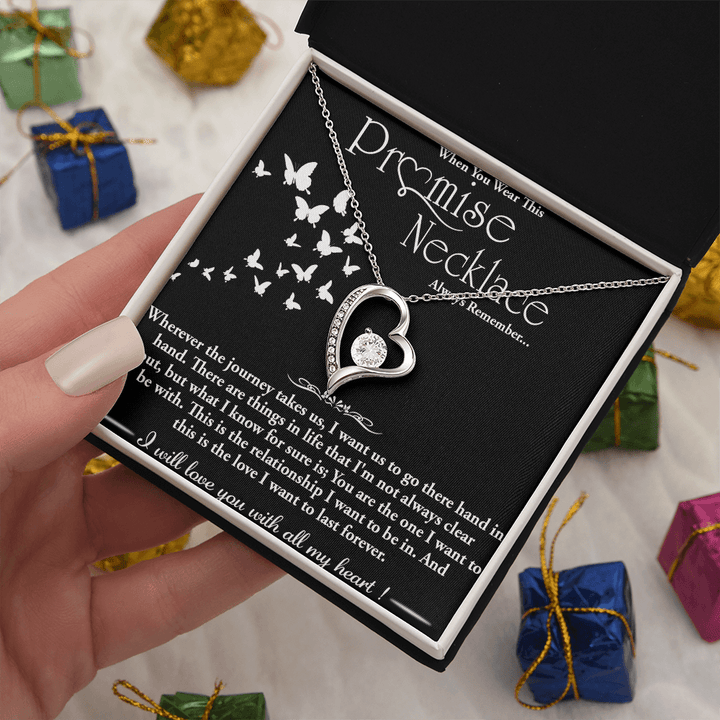 To my Wife - Forever love Necklace - Hand in Hand - The Love Sparkle