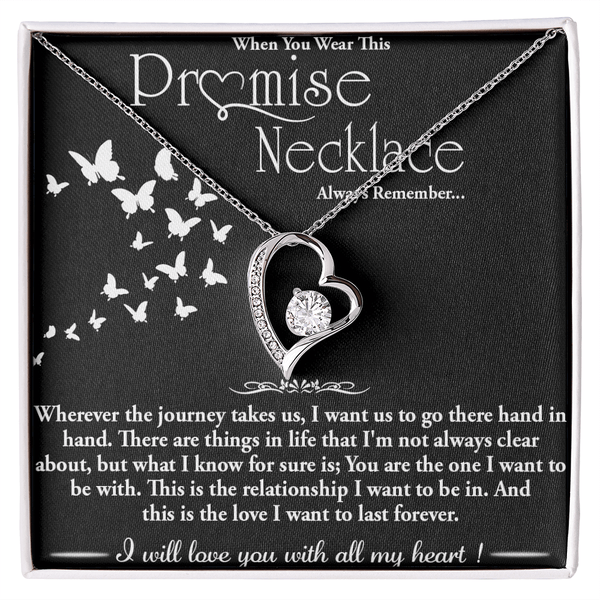To my Wife - Forever love Necklace - Hand in Hand - The Love Sparkle