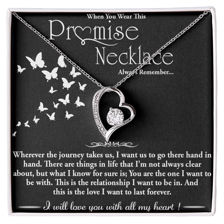To my Wife - Forever love Necklace - Hand in Hand - The Love Sparkle