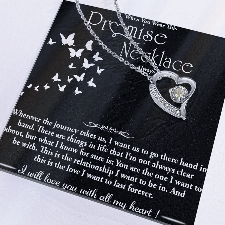 To my Wife - Forever love Necklace - Hand in Hand - The Love Sparkle