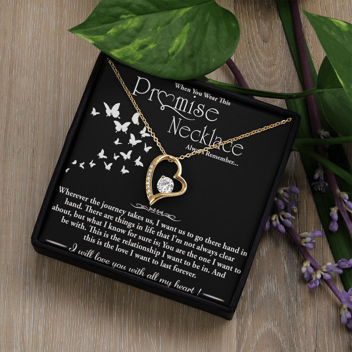 To my Wife - Forever love Necklace - Hand in Hand - The Love Sparkle