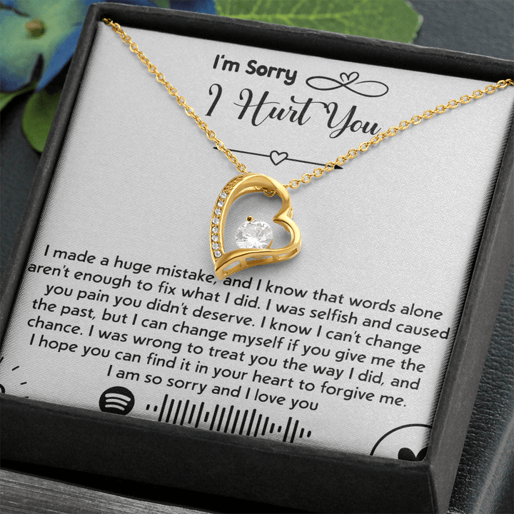 To my Wife [girl friend] - Forever love Necklace - I'm So Sorry I Hurt You - The Love Sparkle