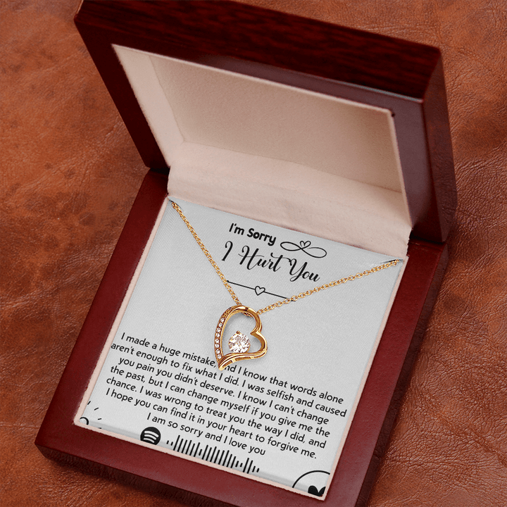 To my Wife [girl friend] - Forever love Necklace - I'm So Sorry I Hurt You - The Love Sparkle