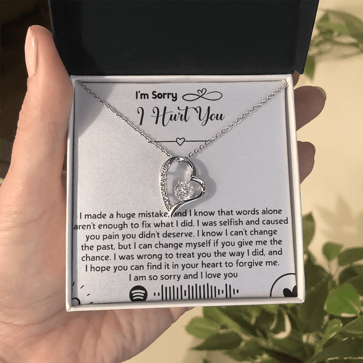 To my Wife [girl friend] - Forever love Necklace - I'm So Sorry I Hurt You - The Love Sparkle