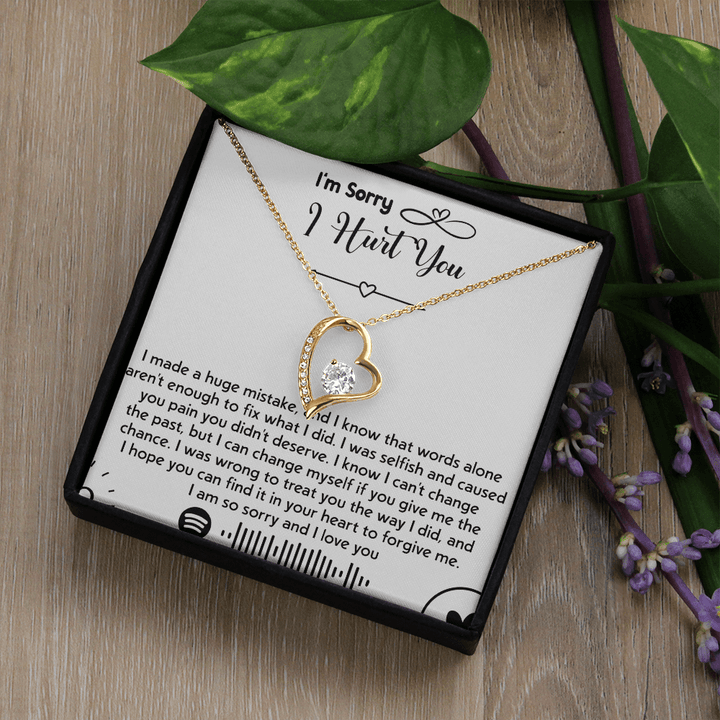 To my Wife [girl friend] - Forever love Necklace - I'm So Sorry I Hurt You - The Love Sparkle