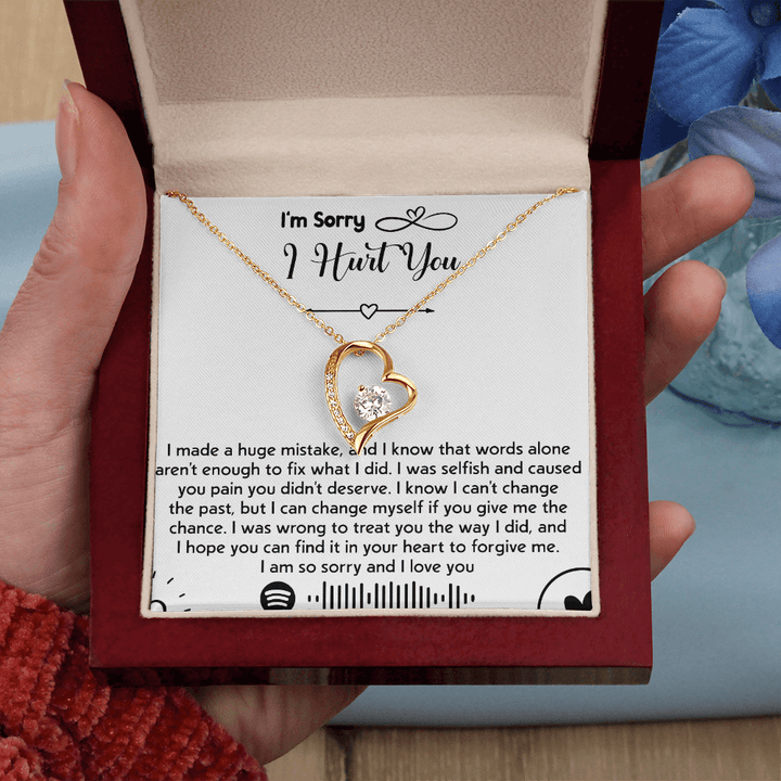 To my Wife [girl friend] - Forever love Necklace - I'm So Sorry I Hurt You - The Love Sparkle