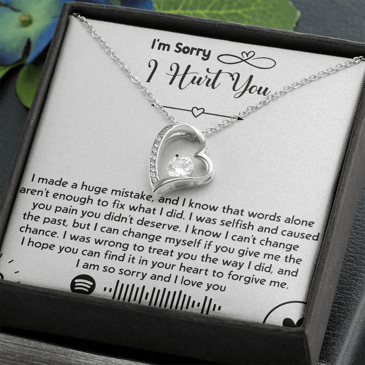 To my Wife [girl friend] - Forever love Necklace - I'm So Sorry I Hurt You - The Love Sparkle