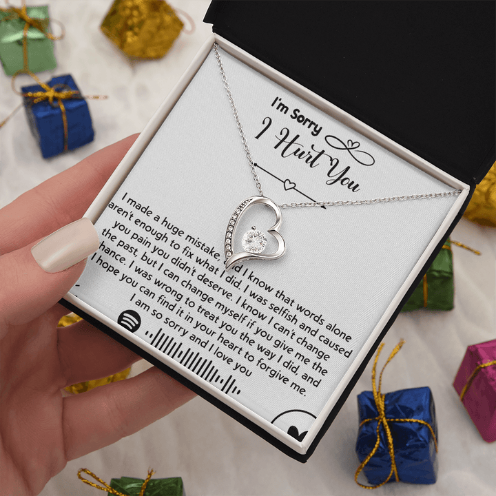 To my Wife [girl friend] - Forever love Necklace - I'm So Sorry I Hurt You - The Love Sparkle