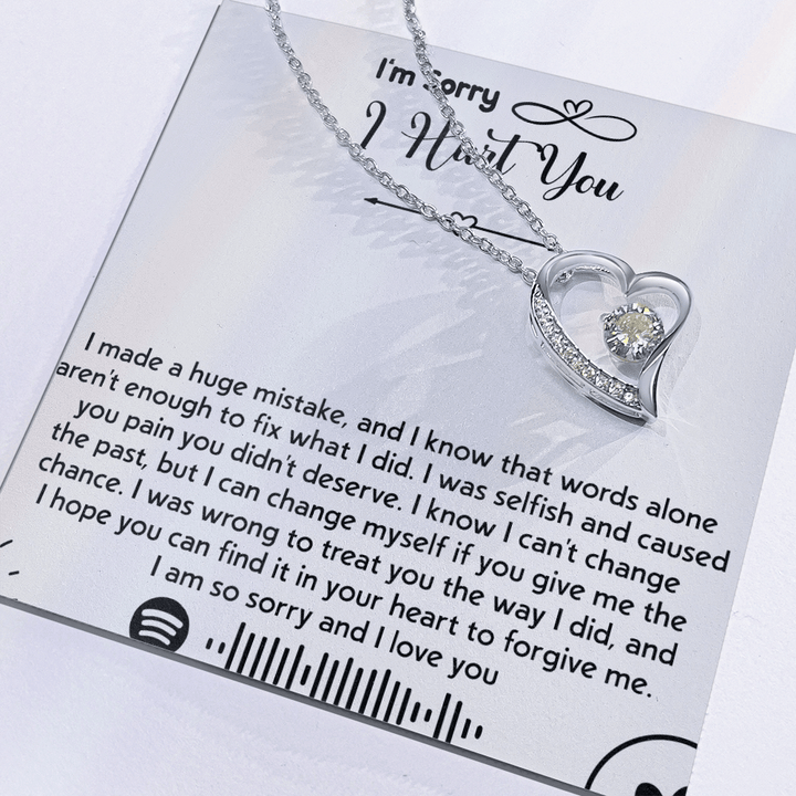 To my Wife [girl friend] - Forever love Necklace - I'm So Sorry I Hurt You - The Love Sparkle
