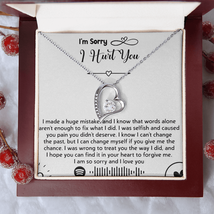 To my Wife [girl friend] - Forever love Necklace - I'm So Sorry I Hurt You - The Love Sparkle